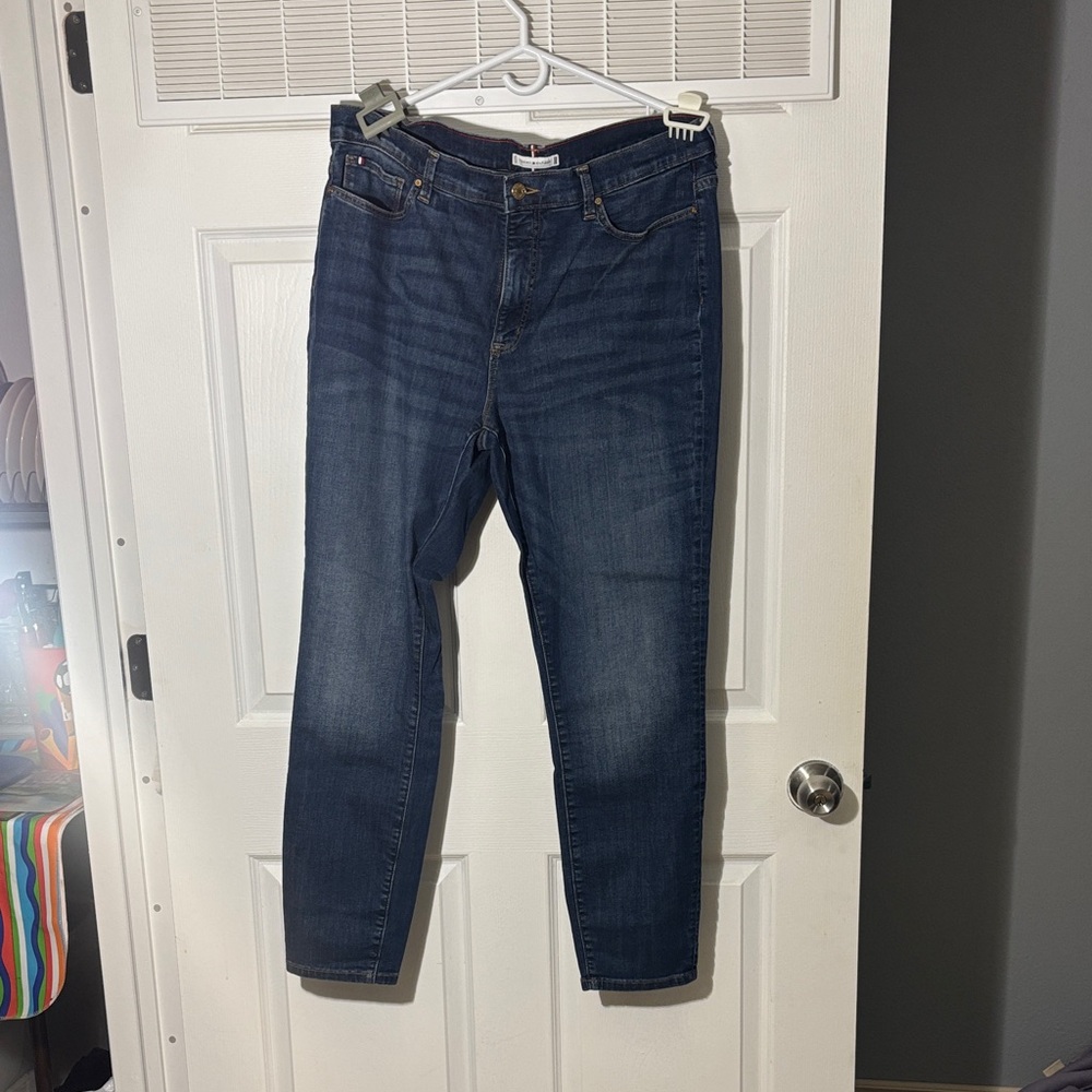 Tommy Hilfiger Blue Denim with Red and White Accents women